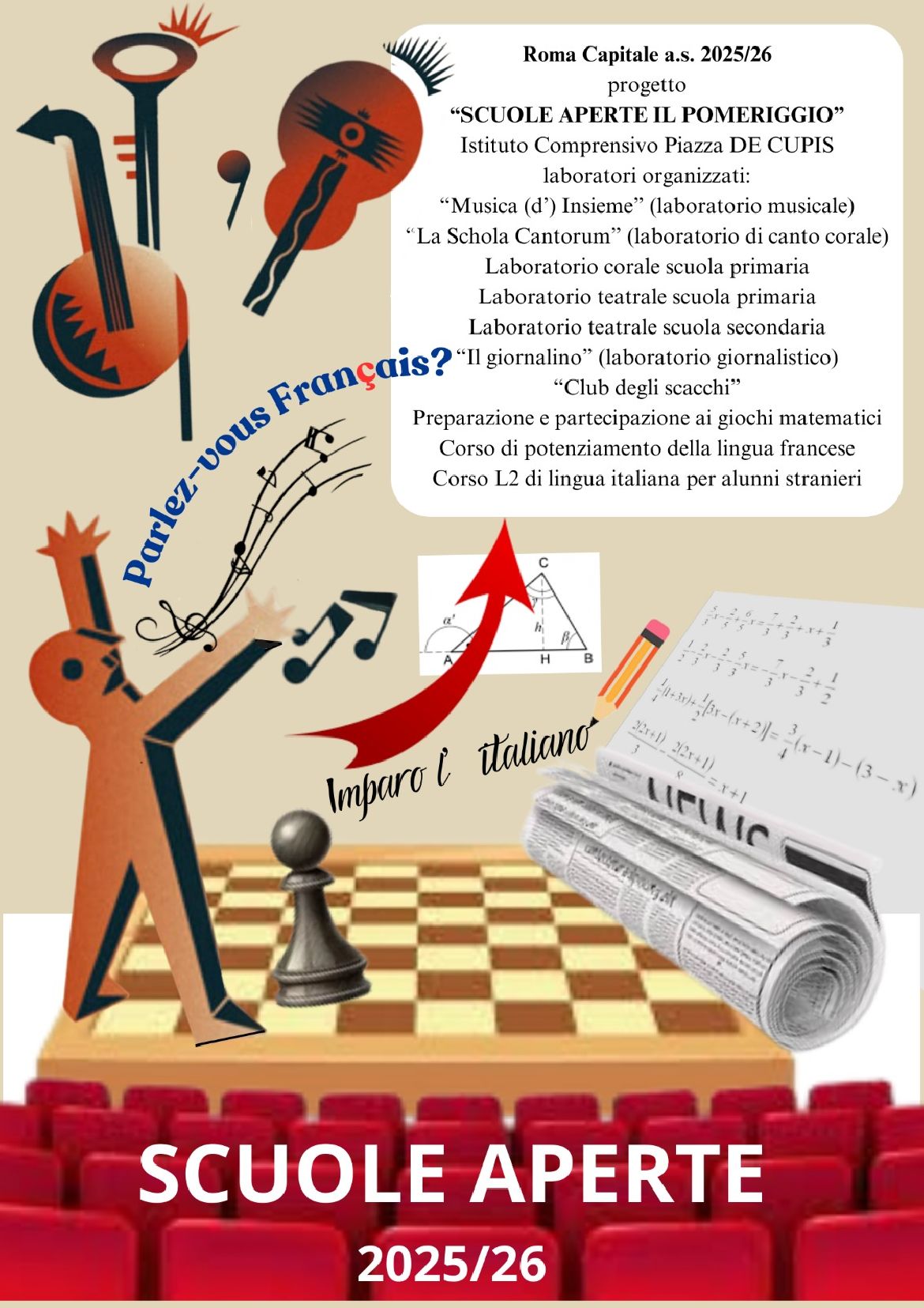 Scuole Aperte sera, pomeriggio e weekend